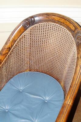 A George IV simulated rosewood bergere chair - 3