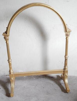 To GR270716. A Victorian giltwood fire screen or gong stand