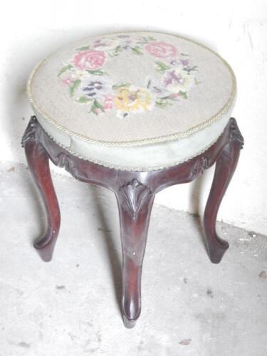 A Victorian style mahogany stool