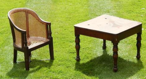 A Victorian mahogany child's chair