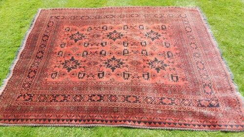 An Afghan rug