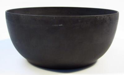 A 19thC Wedgwood black basalt bowl