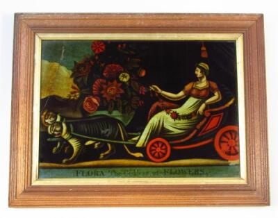 A coloured glass print Flora The Goddess of Flowers - 2