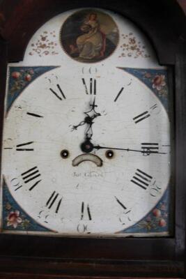 An early 19thC oak long cased clock - 2