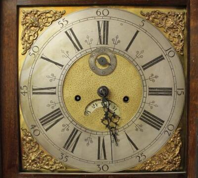 An 18thC oak long case clock - 2