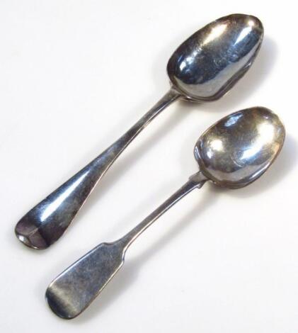 A George III silver tablespoon by William Fountain
