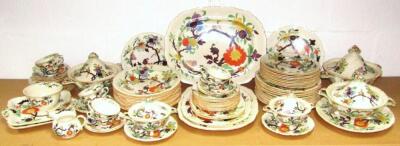 A comprehensive 19thC Mason's Ironstone dinner service