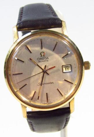 A mid-20thC gentleman's Omega Seamaster quartz wristwatch