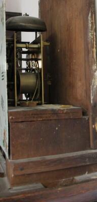 A 19thC oak long case clock - 3