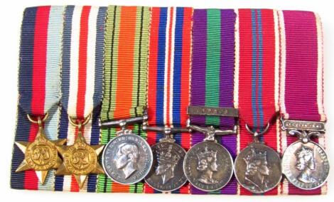 A miniature WWII medal group