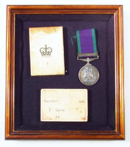 A Queen Elizabeth II Campaign Services Medal