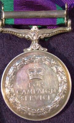 A Queen Elizabeth II Campaign Services Medal - 3