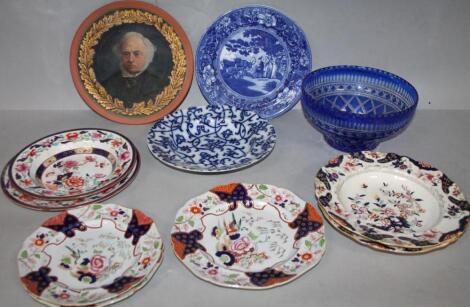 Various 19thC and later cabinet plates