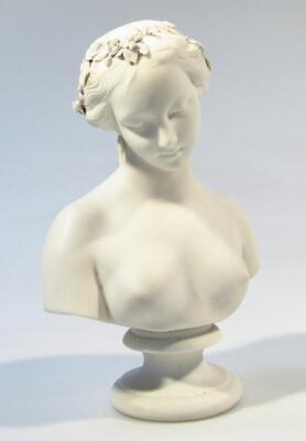 A late 19thC Parian bust - 2