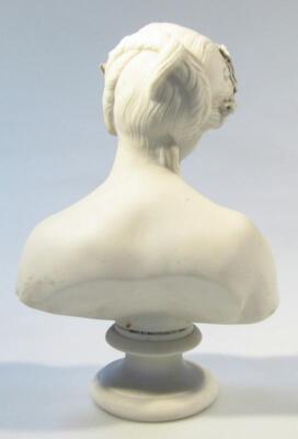 A late 19thC Parian bust - 3