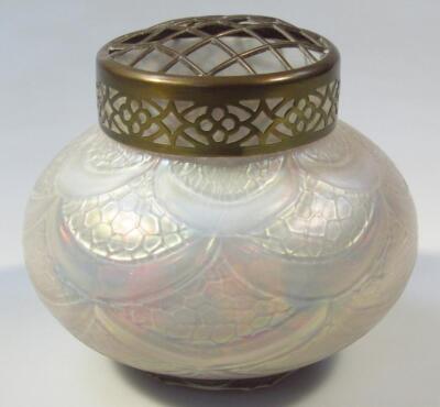 A late 19th/early 20thC Loetz style vase