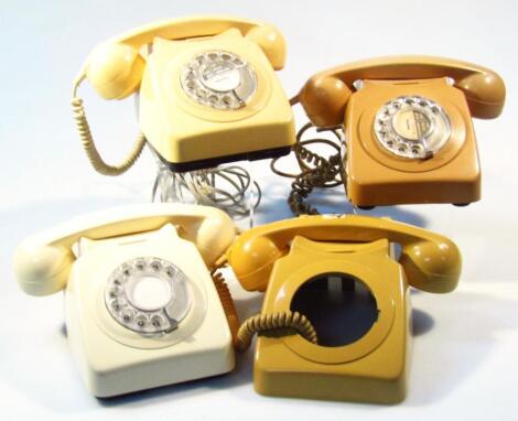 A 1970's cream Bakelite telephone