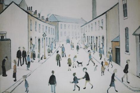 After L S Lowry. Coronation Street