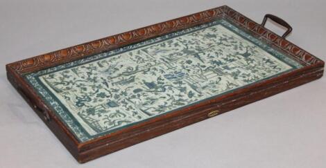 A 20thC oak tray