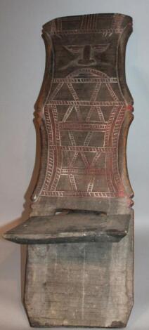 An African tribal panel or seat