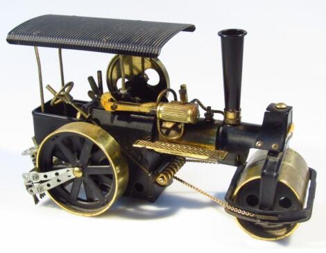 A 20thC metal framed steam tractor