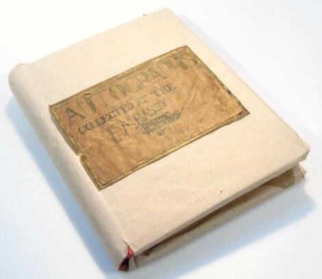 An early 20thC autograph album