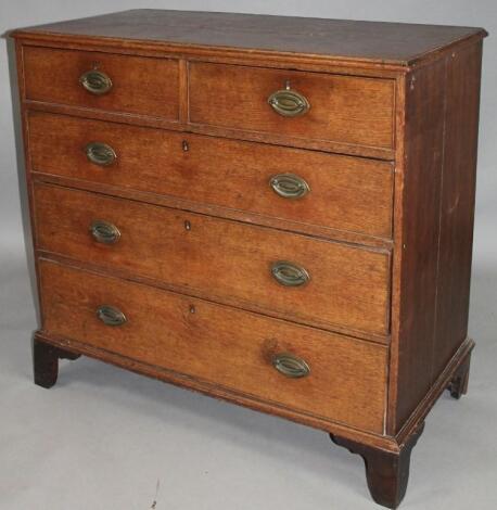 A George III oak chest