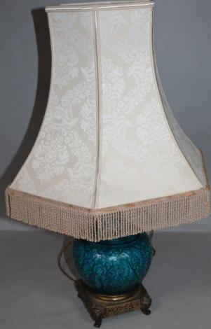 An oriental table lamp