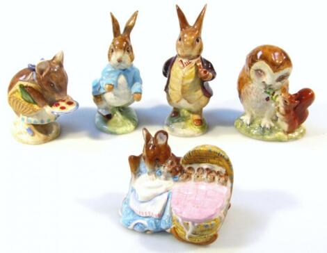 Various Beswick Beatrix Potter figures