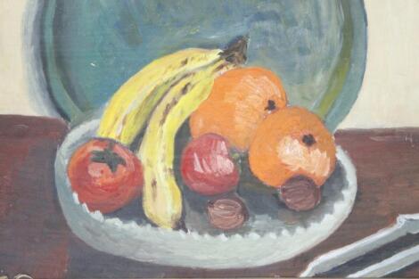 20thC School. Still Life fruit bowl