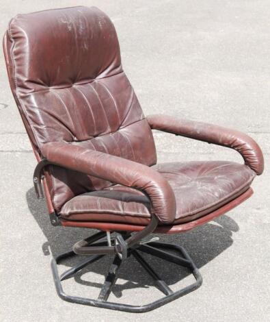 A retro design office swivel chair