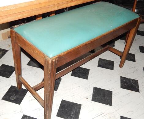 A George III mahogany stool