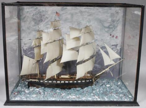 A 20thC cased galleon