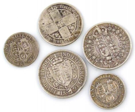 Various Victorian coins