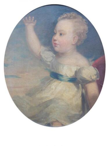 19thC British School. Portrait of a young child