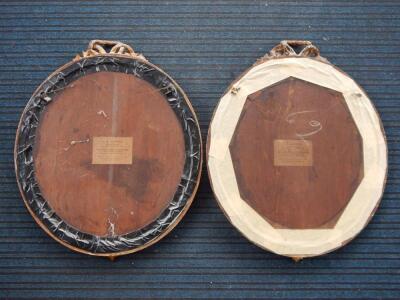 19thC British School. Head and shoulders portraits - sisters - 4