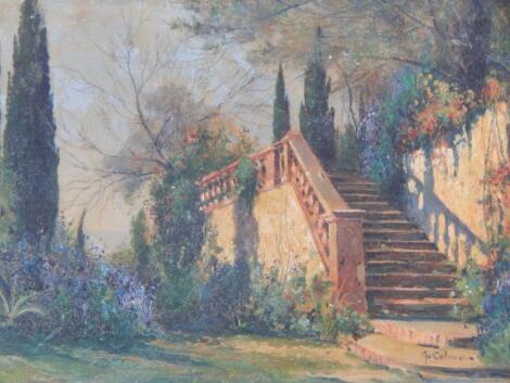 George Colman (19thC/20thC). Garden Terrace