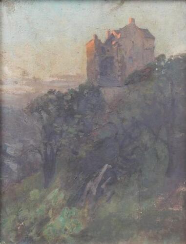 19thC/20thC Continental School. Landscape with castle