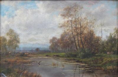 Thomas Gruber (19th/20th Century). River landscapes