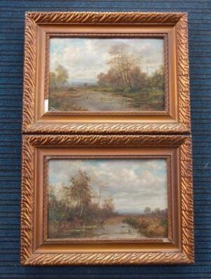 Thomas Gruber (19th/20th Century). River landscapes - 3