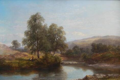 James Poole (1803-1886). River landscape