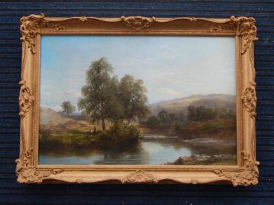 James Poole (1803-1886). River landscape - 2