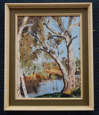 D. Morrison (20thC). Australian river landscape - 2