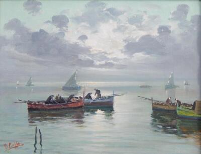 Vincenzo Ciappa (19thC). Fishing boats