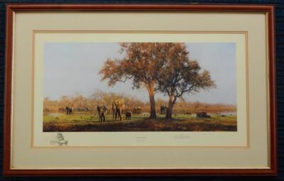 David Shepherd (b.1931). Luangwa Evening - 2