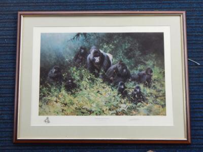 David Shepherd (b.1931). The Mountain Gorillas of Rwanda - 2