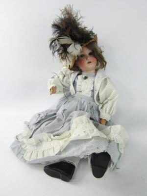 A Heubach bisque head doll