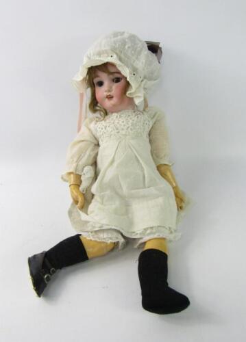 A Simon Halbig bisque head doll