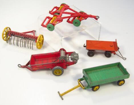 Various Dinky Toys implements