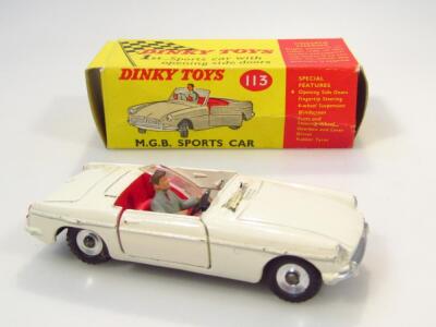 A Dinky toys MG B